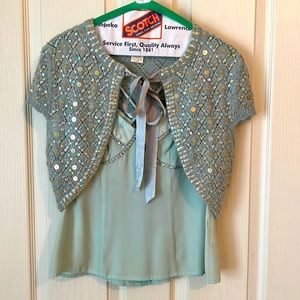 Nanette Lepore camisole top with shrug sweater